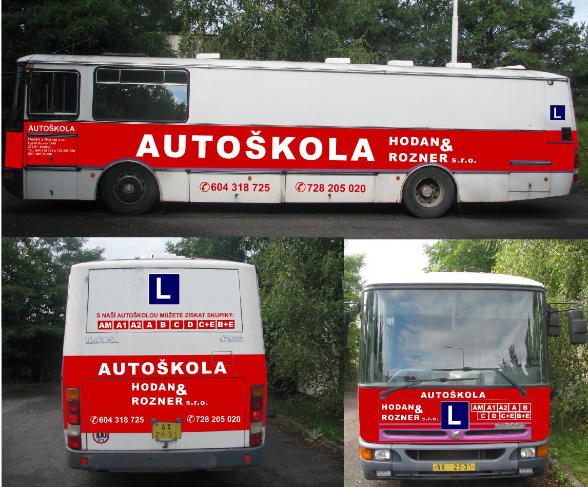 Karosa 935 — výcvikové vozidlo autoškoly Hodan